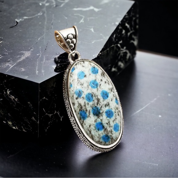 #498 K2 Handcrafted Pendant In An Antique Setting NWOT - Picture 15 of 16